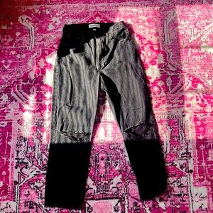 Abercrombie curve love ultra high rise ankle straight jean